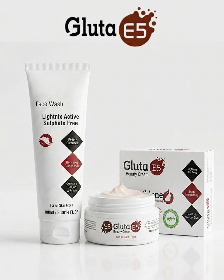 Daily Glow Kit | Gluta E5 Cream & Gluta E5 Facewash