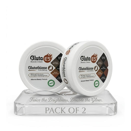 Gluta E5 Beauty Cream (2 Pieces) Double Brightening & Deep Nourishment