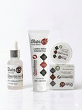 Gluta E5 Cream, Face Wash & Serum Bundle | Glutathione Skin Whitening & Brightening Set