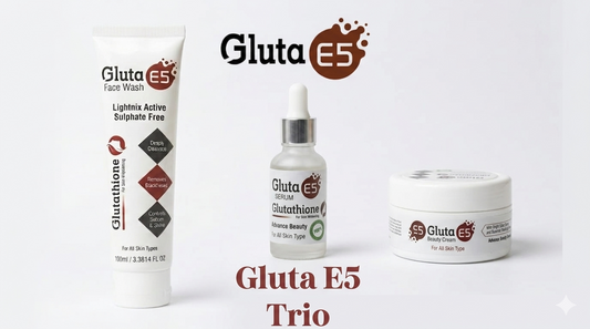 Ultimate Glass Skin Kit | Gluta E5 Cream, Gluta E5 Facewash & Gluta E5 Serum