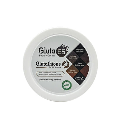 Gluta E5 Cream & Face Wash Bundle | Glutathione Skin Whitening & Brightening Set