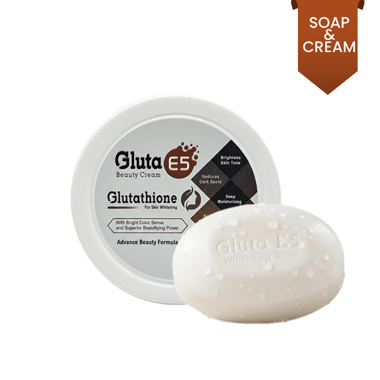 Gluta E5 Cream & Soap Advanced Brightening Skincare